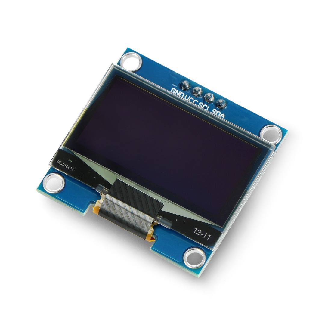 Wyświetlacz OLED niebieski graficzny 1,3'' 128x64px I2C v2 - niebieskie znaki